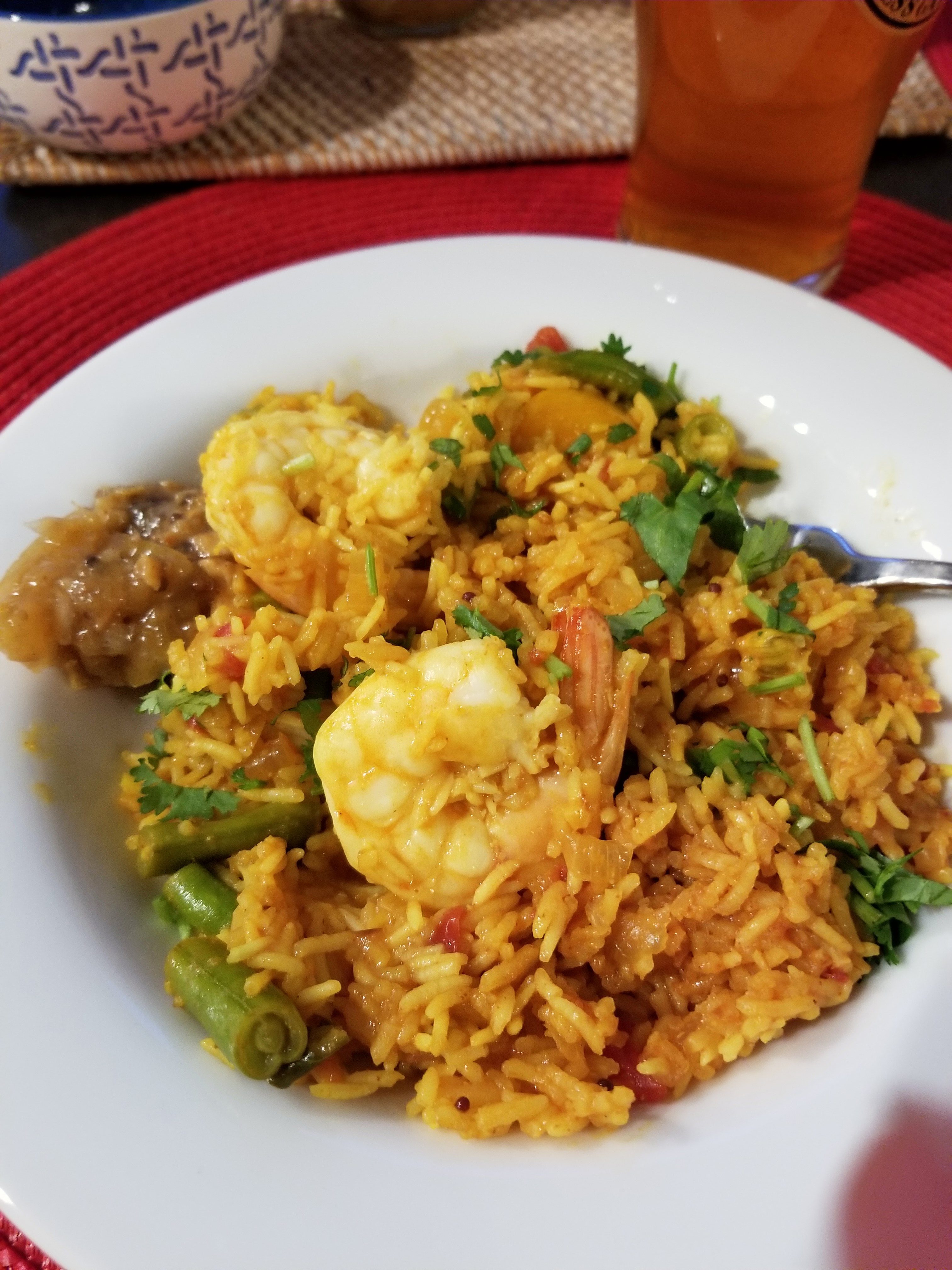 shrimp biryani